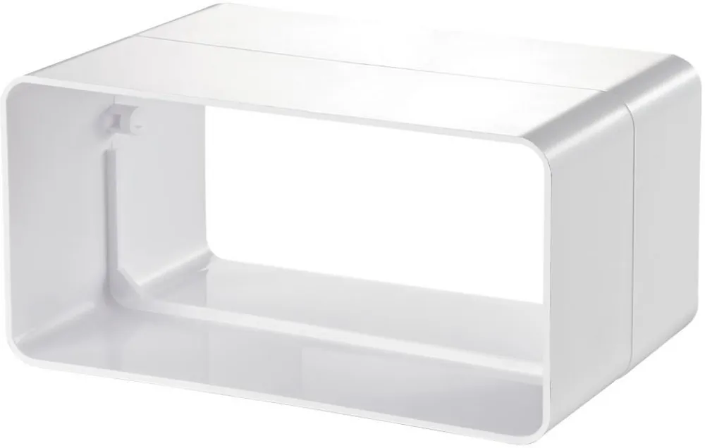 Łącznik, kanał płaski 220x90 mm, biały