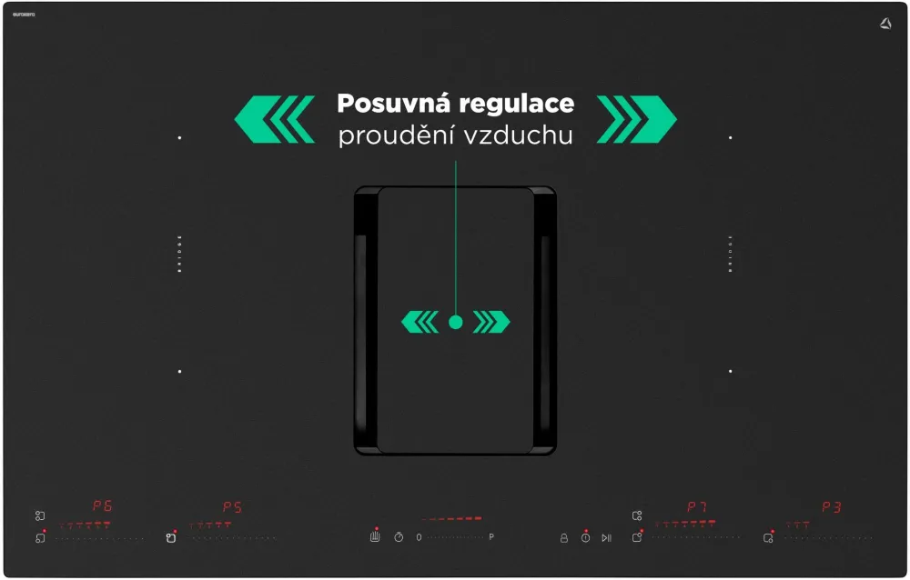 Płyta indukcyjna z wbudowanym okapem CDB8303M WizardMatte 83