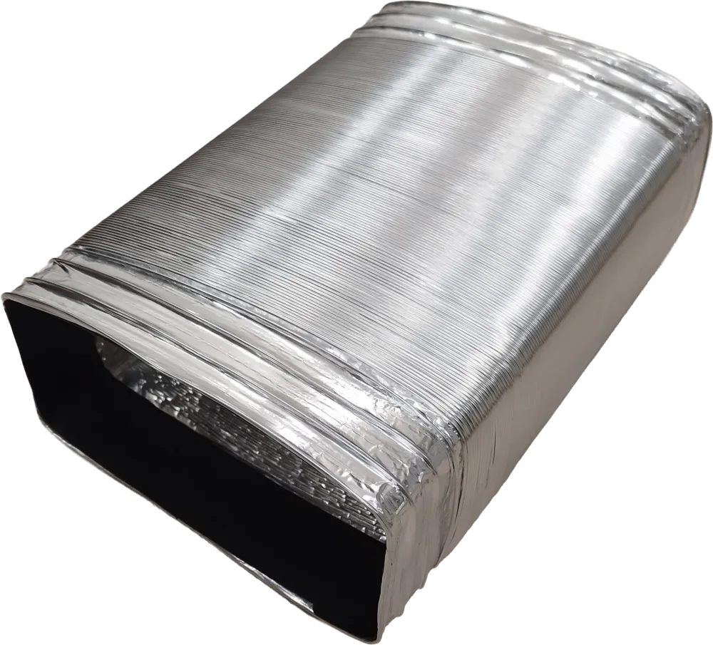 Elastyczny przewód KVSD112, 190x75 mm, aluminium, 0,3-2 m